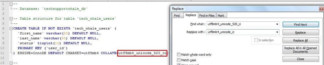 3 Working Ways To Fix Unknown Collation Utf8mb4 Unicode 520 Ci Error