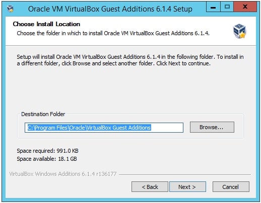 Install driver to make VirtualBox full screen