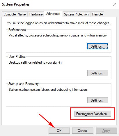 Environment variables in Windows